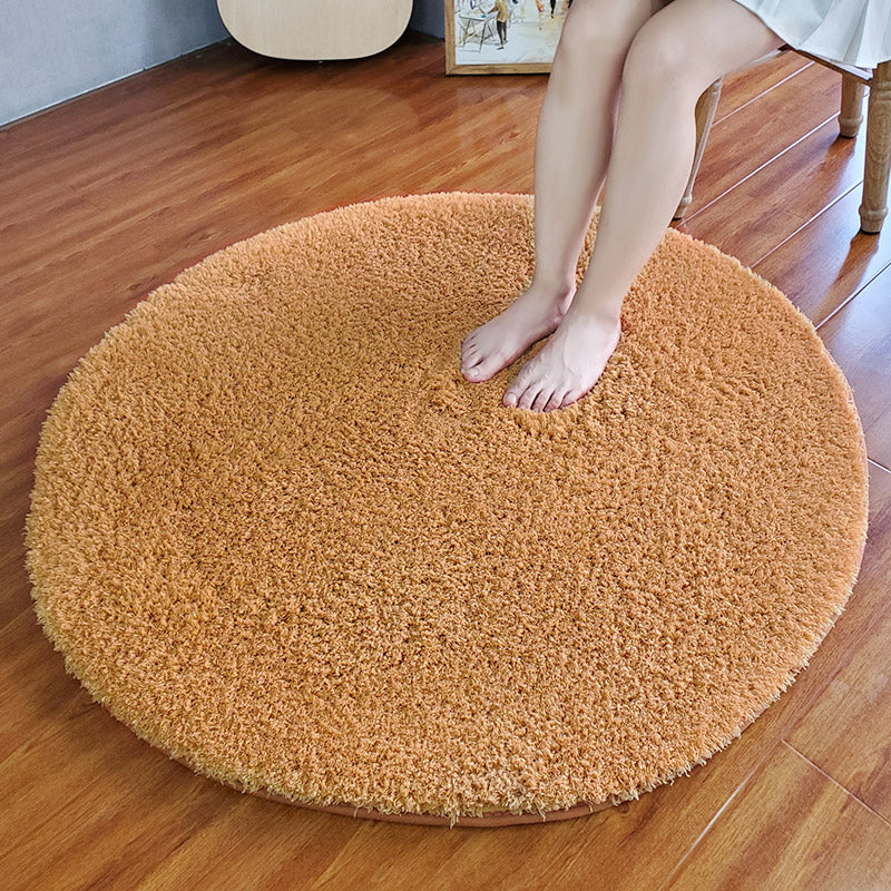 Cozy Plain Rug Multi-Color Minimalist Carpet Synthetic Wool Pet-Friendly Non-Slip Backing Rug for Girls Room Khaki Clearhalo 'Area Rug' 'Casual' 'Rugs' Rug' 2171219