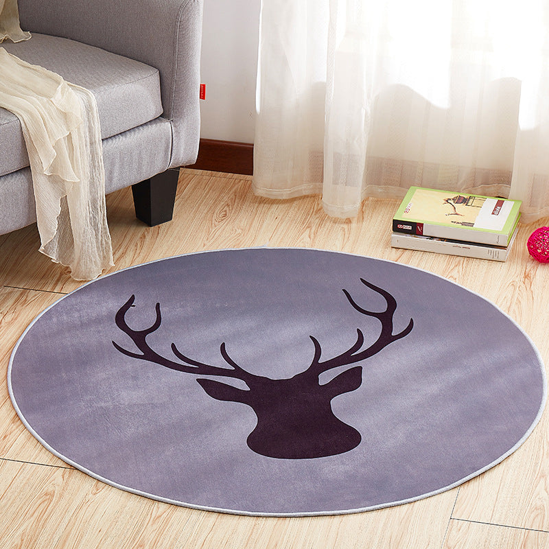 Creative Boys Bedroom Rug Multi Color Visual Deception Carpet Polypropylene Anti-Slip Pet Friendly Washable Rug Light Gray-Black Clearhalo 'Area Rug' 'Rug' 2171399