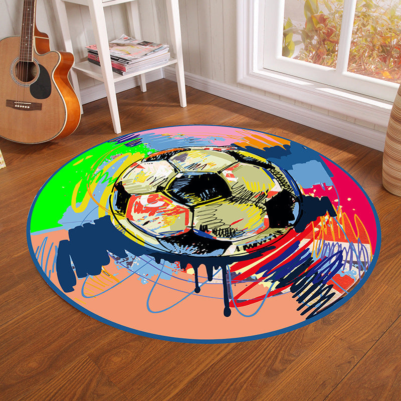 Multi-Color Visual Deception Rug Polyester Novelty Carpet Washable Anti-Slip Pet Friendly Rug for Boys Room Pink Clearhalo 'Area Rug' 'Rug' 2171441