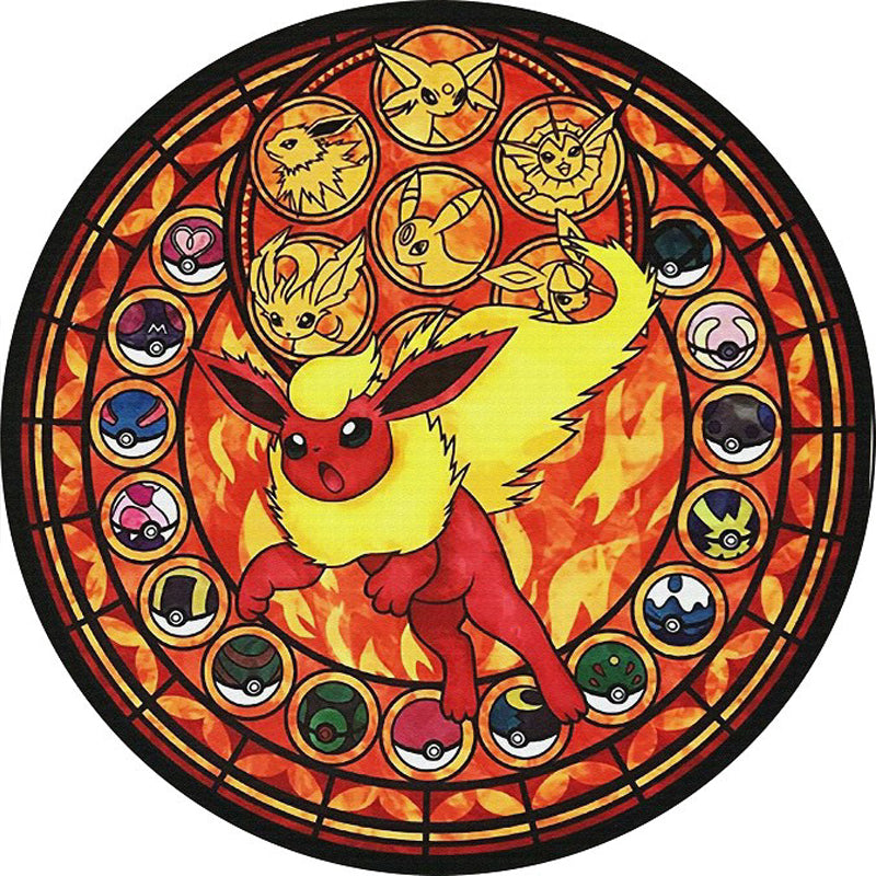 Modern 3D Anime Patterned Rug Multi Colored Polypropylene Rug Non-Slip Backing Machine Washable Pet Friendly Carpet for Kids Room Red-Yellow Clearhalo 'Area Rug' 'Rug' 2171468