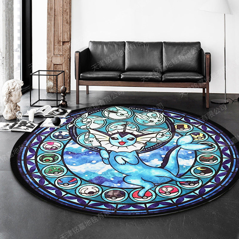 Modern 3D Anime Patterned Rug Multi Colored Polypropylene Rug Non-Slip Backing Machine Washable Pet Friendly Carpet for Kids Room Clearhalo 'Area Rug' 'Rug' 2171476