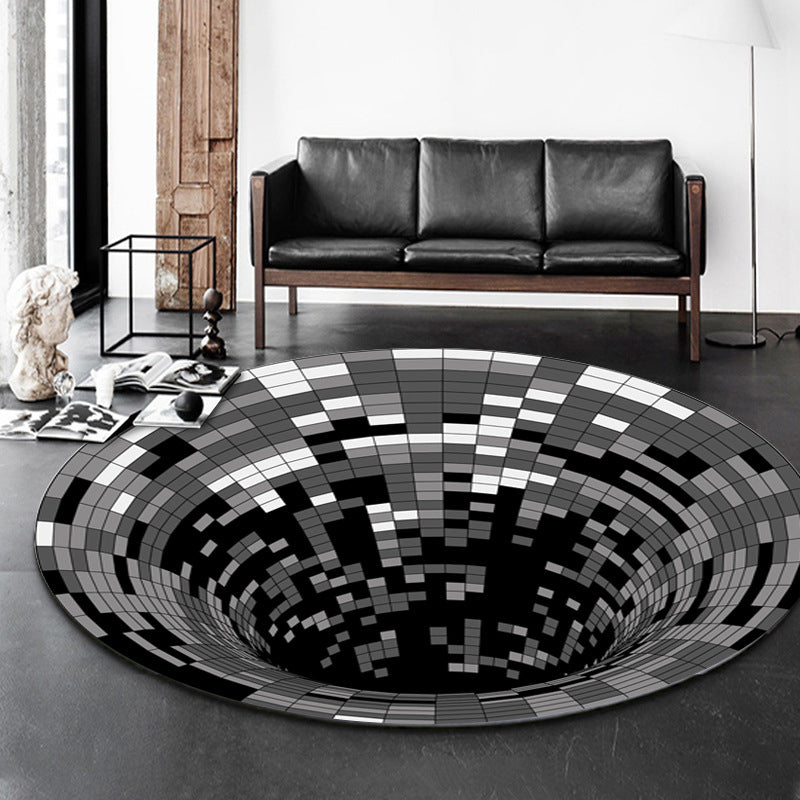 Classy Multicolor Tribal Print Rug Synthetics Bohemian Carpet Non-Slip Pet Friendly Washable Area Rug for Home Deco Black-Gray Clearhalo 'Area Rug' 'Bohemian' 'Rugs' Rug' 2171638