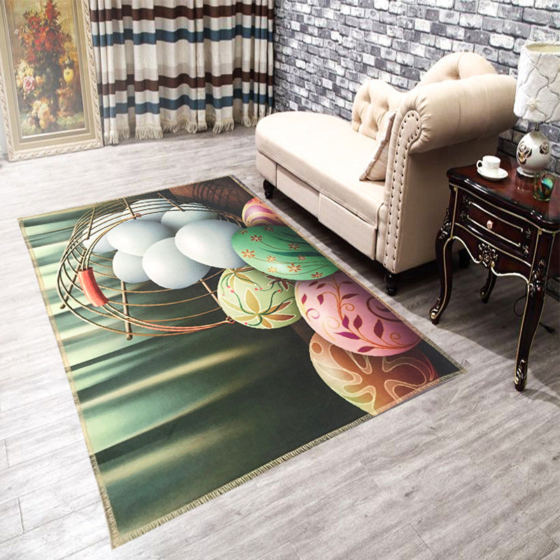 Splendid Multicolor Natural Scenery Rug Polyester Modern Rug Stain Resistant Washable Non-Slip Backing Rug for Family Room Pink-White Clearhalo 'Area Rug' 'Rug' 2171688