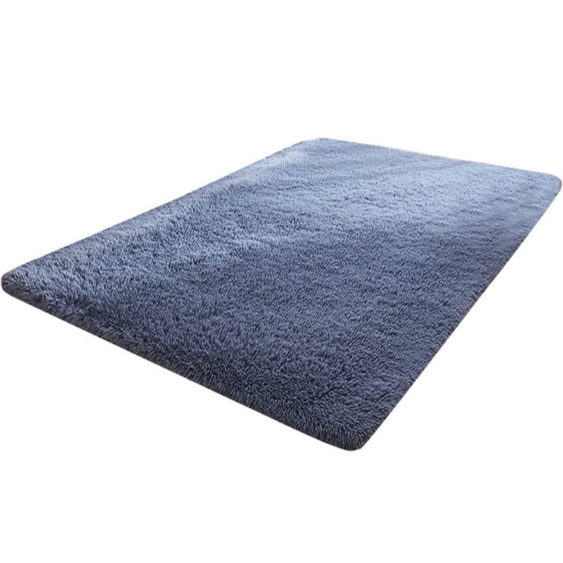 Multi-Color Home Area Rug Nordic Plain Rug Fluffy Machine Washable Stain Resistant Anti-Slip Backing Rug with Braided Trim Clearhalo 'Area Rug' 'Casual' 'Rugs' Rug' 2172227