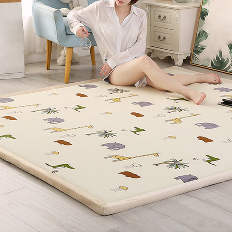 Cartoon Patterned Rug Multicolor Polyester Area Carpet Anti-Slip Machine Wash Rug for Kids Room Clearhalo 'Area Rug' 'Casual' 'Rugs' Rug' 2172459