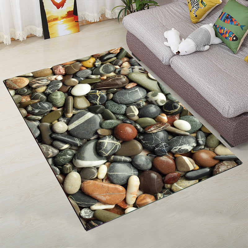 Personality Scandinavian Rug Multi Colored 3D Print Scenery Rug Washable Anti-Slip Stain Resistant Carpet for Home Grey Clearhalo 'Area Rug' 'Rug' 2183553