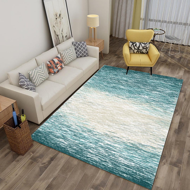 Multicolor 3D Illusion Geometry Rug Polyester Modernist Rug Anti-Slip Pet Friendly Machine Washable Rug for Great Room Light Blue-White Clearhalo 'Area Rug' 'Rug' 2183791