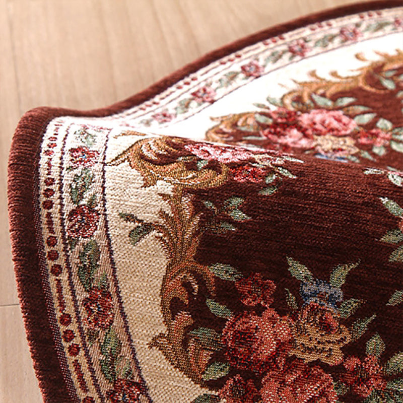 Classic Traditional Rug Multi Color Floral Carpet Washable Pet Friendly Non-Slip Rug for Bedroom Clearhalo 'Area Rug' 'Rugs' 'Shabby Chic' Rug' 2183930