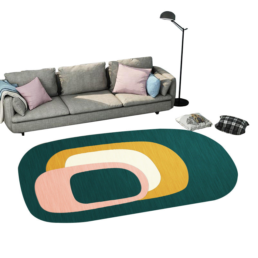 Postmodern Geometric Abstract Rug Multi Colored Polyester Rug Washable Anti-Slip Backing Pet Friendly Rug for Decoration Clearhalo 'Area Rug' 'Modern' 'Rugs' Rug' 2184392