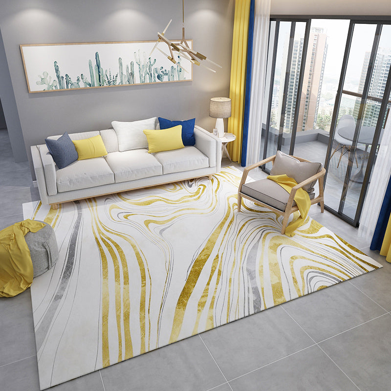 Luxe Postmodern Rug Multi-Color Flows Pattern Rug Stain Resistant Machine Washable Anti-Slip Backing Rug for Lounge Clearhalo 'Area Rug' 'Modern' 'Rugs' Rug' 2184461