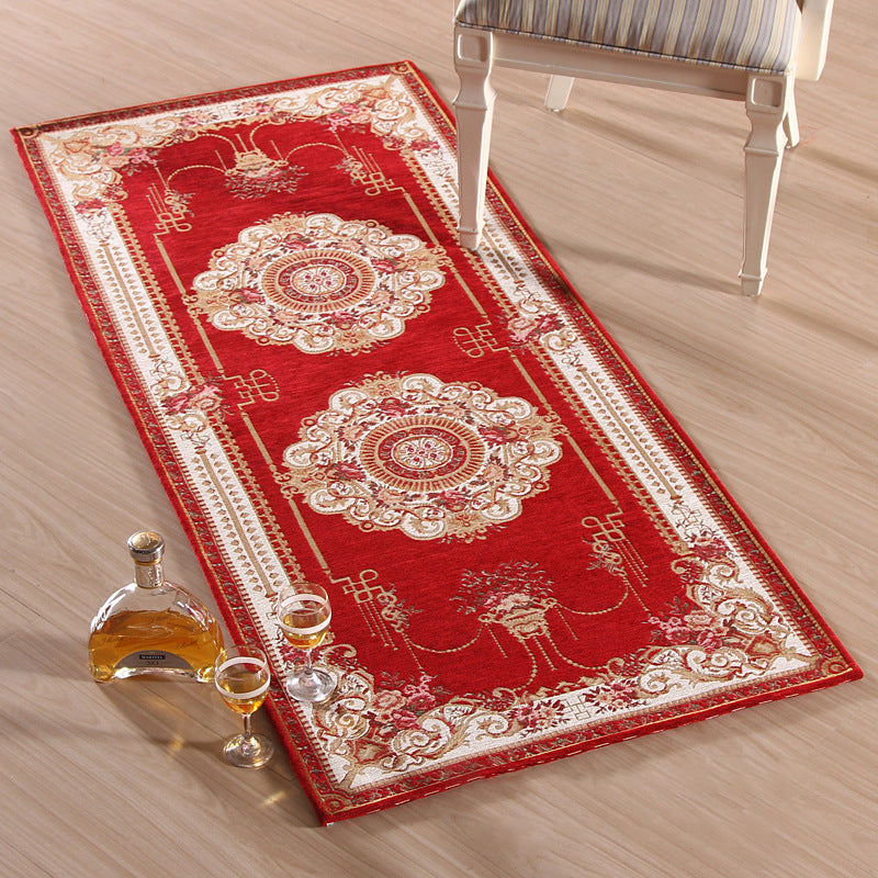 Empire Peony Rug Multi-Colored Traditional Carpet Synthetics Pet Friendly Anti-Slip Stain Resistant Runner Rug for Home Clearhalo 'Area Rug' 'Rugs' 'Shabby Chic' Rug' 2184893