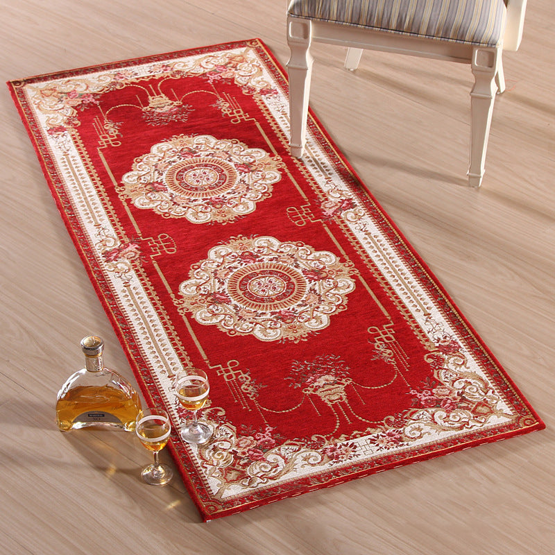 Empire Peony Rug Multi-Colored Traditional Carpet Synthetics Pet Friendly Anti-Slip Stain Resistant Runner Rug for Home Clearhalo 'Area Rug' 'Rugs' 'Shabby Chic' Rug' 2184900