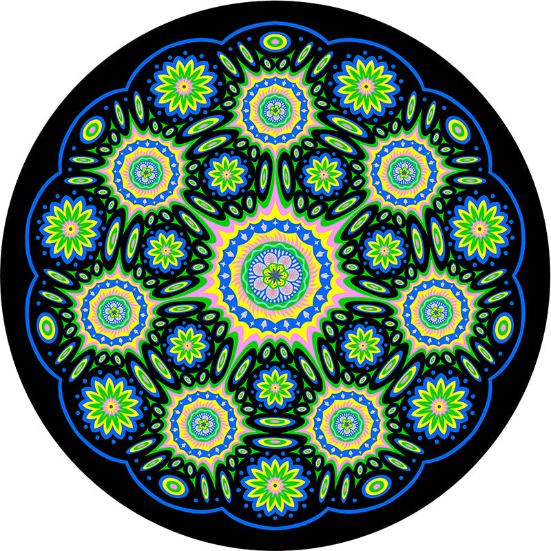 Pretty Mandala Patterned Rug Multi Color Moroccan Area Rug Polyester Pet Friendly Stain Resistant Anti-Slip Backing Rug for Tearoom Clearhalo 'Area Rug' 'Moroccan' 'Rugs' Rug' 2185148