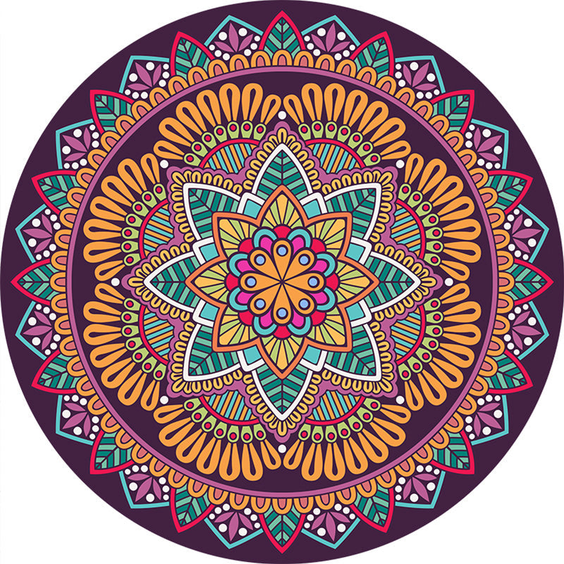 Exclusive Moroccan Rug Multi Colored Tribal Floral Rug Pet Friendly Machine Washable Non-Slip Rug for Room Clearhalo 'Area Rug' 'Moroccan' 'Rugs' Rug' 2185160