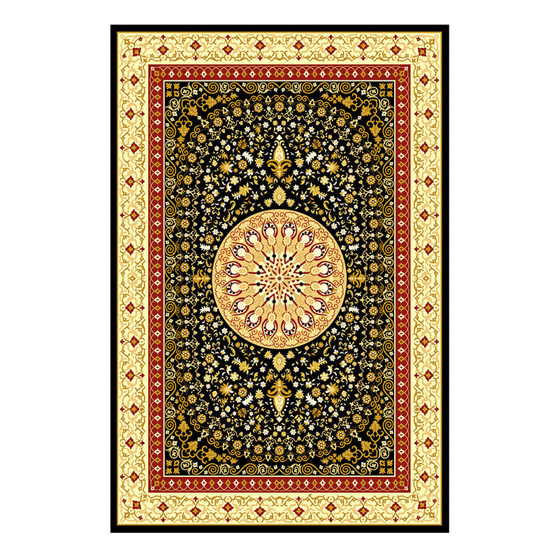 Traditional Multi Color Moroccan Rug Polypropylene Flower Carpet Anti-Slip Backing Pet Friendly Stain Resistant Rug for Living Room Clearhalo 'Area Rug' 'Moroccan' 'Rugs' Rug' 2185346