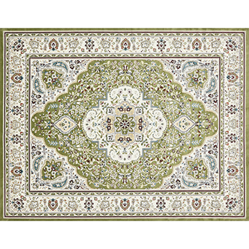 Rustic Persian Indoor Rug Multi Colored Florentine Carpet Washable Stain Resistant Anti-Slip Backing Rug for Room Green Clearhalo 'Area Rug' 'Moroccan' 'Rugs' Rug' 2185369