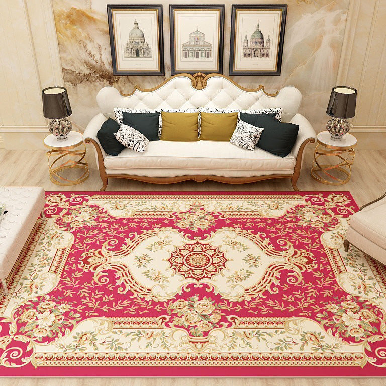 Multi-Colored Moroccan Rug Synthetics Jacquard Pattern Rug Washable Stain Resistant Non-Slip Carpet for Lounge Clearhalo 'Area Rug' 'Moroccan' 'Rugs' Rug' 2185394