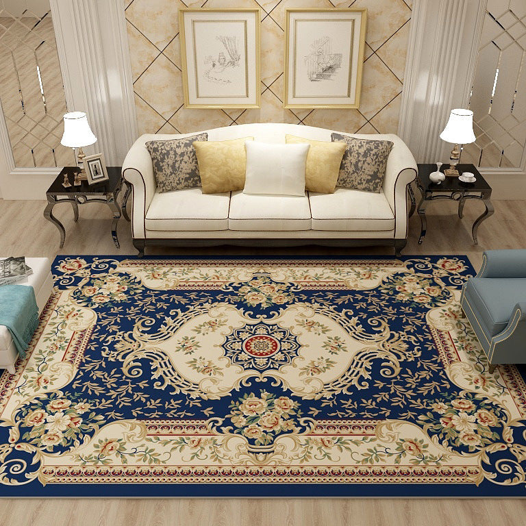 Multi-Colored Moroccan Rug Synthetics Jacquard Pattern Rug Washable Stain Resistant Non-Slip Carpet for Lounge Clearhalo 'Area Rug' 'Moroccan' 'Rugs' Rug' 2185400