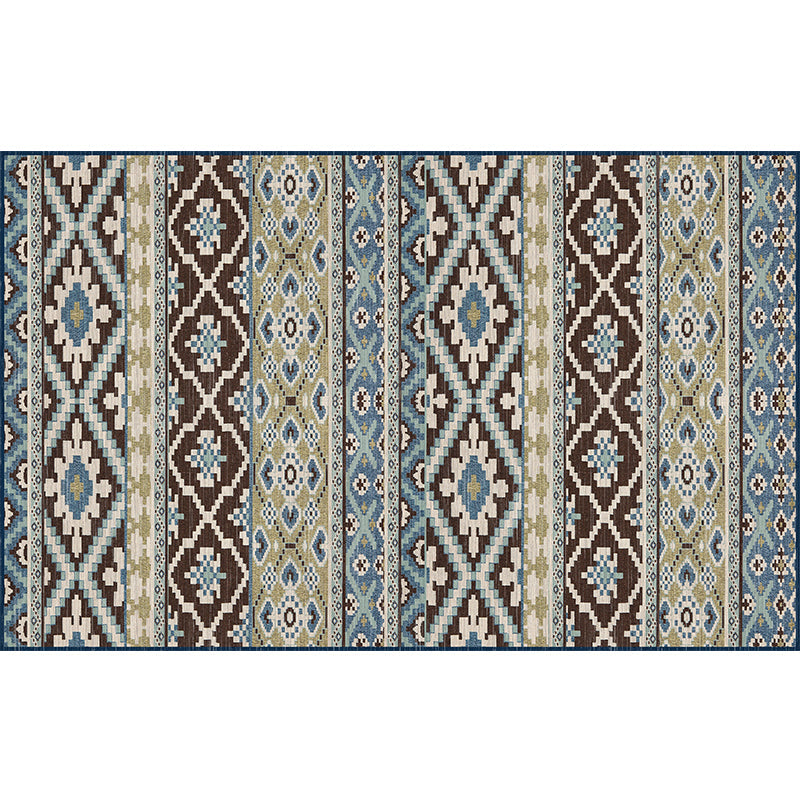 Empire Print Rug Multi Colored Moroccan Rug Polyester Anti-Slip Backing Machine Washable Pet Friendly Rug for Living Room Tan Clearhalo 'Area Rug' 'Moroccan' 'Rugs' Rug' 2185496