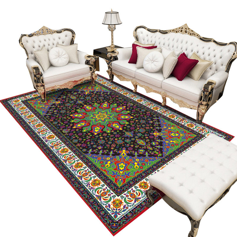 Imperial Moroccan Rug Multi-Colored Printed Carpet Anti-Slip Backing Pet Friendly Washable Rug for Lounge Clearhalo 'Area Rug' 'Moroccan' 'Rugs' Rug' 2185636