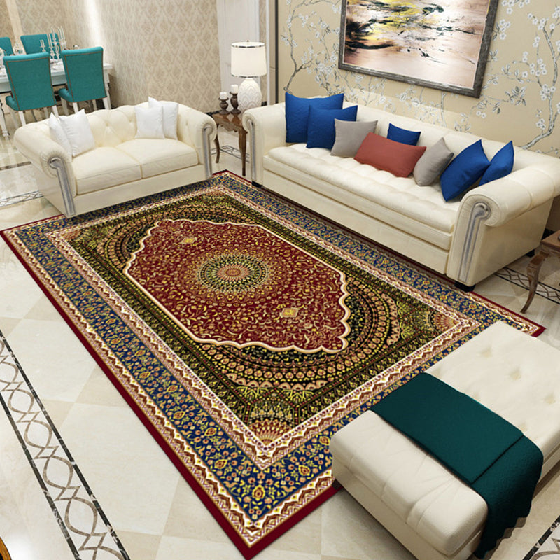 Imperial Moroccan Rug Multi-Colored Printed Carpet Anti-Slip Backing Pet Friendly Washable Rug for Lounge Clearhalo 'Area Rug' 'Moroccan' 'Rugs' Rug' 2185637