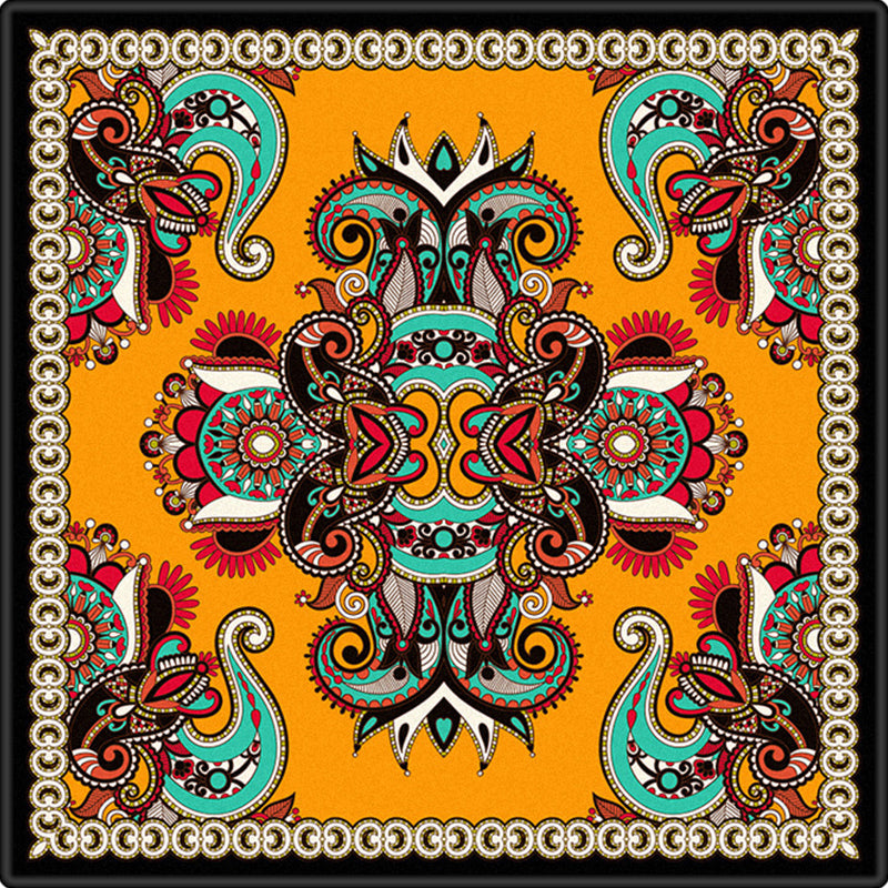 Folks Paisley Printed Rug Multi Color Oriental Rug Synthetics Machine Washable Stain Resistant Anti-Slip Backing Rug for Decoration Clearhalo 'Area Rug' 'Moroccan' 'Rugs' Rug' 2185702