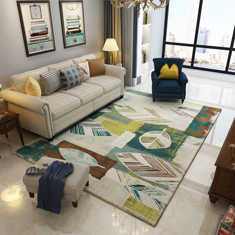 Art Decor Geometric Patterned Rug Multicolor Simplicity Carpet Polyester Stain Resistant Anti-Slip Machine Washable Rug for Room Clearhalo 'Area Rug' 'Modern' 'Rugs' Rug' 2186237