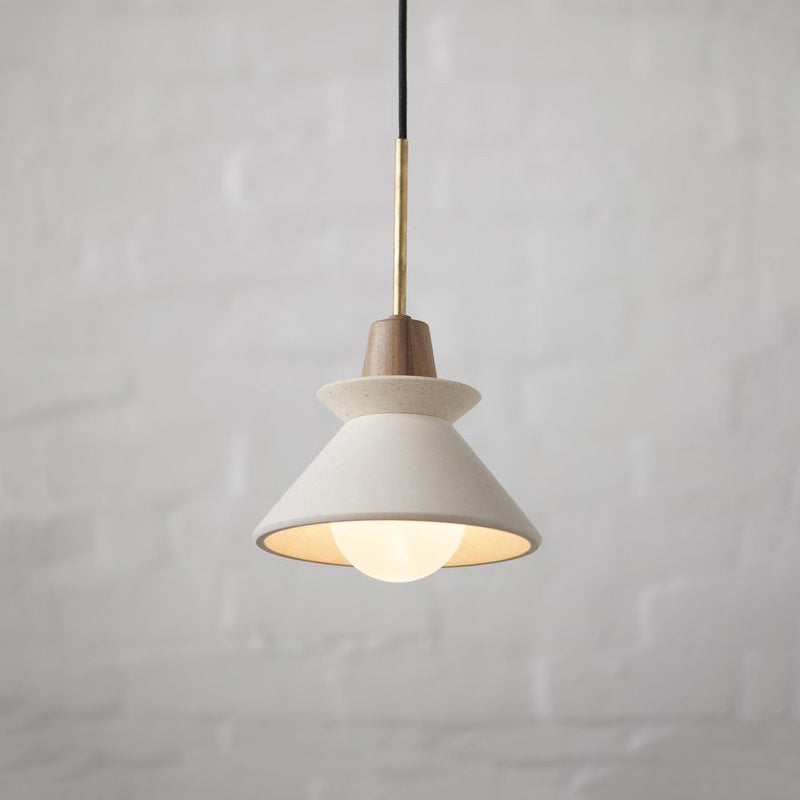 Modern Style Geometric Suspension Light Cement Single Dining Room Pendant Light Fixture Clearhalo 'Ceiling Lights' 'Modern Pendants' 'Modern' 'Pendant Lights' 'Pendants' Lighting' 2186646