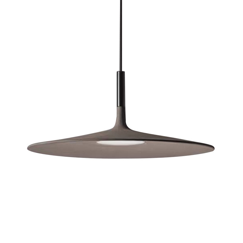 Flying Saucer Restaurant Ceiling Light Cement 1 Head Minimalistic LED Hanging Pendant Light Clearhalo 'Ceiling Lights' 'Lighting' 'Pendant Lights' 2186693_c652a737-1e73-4916-8b68-91d9eab89896
