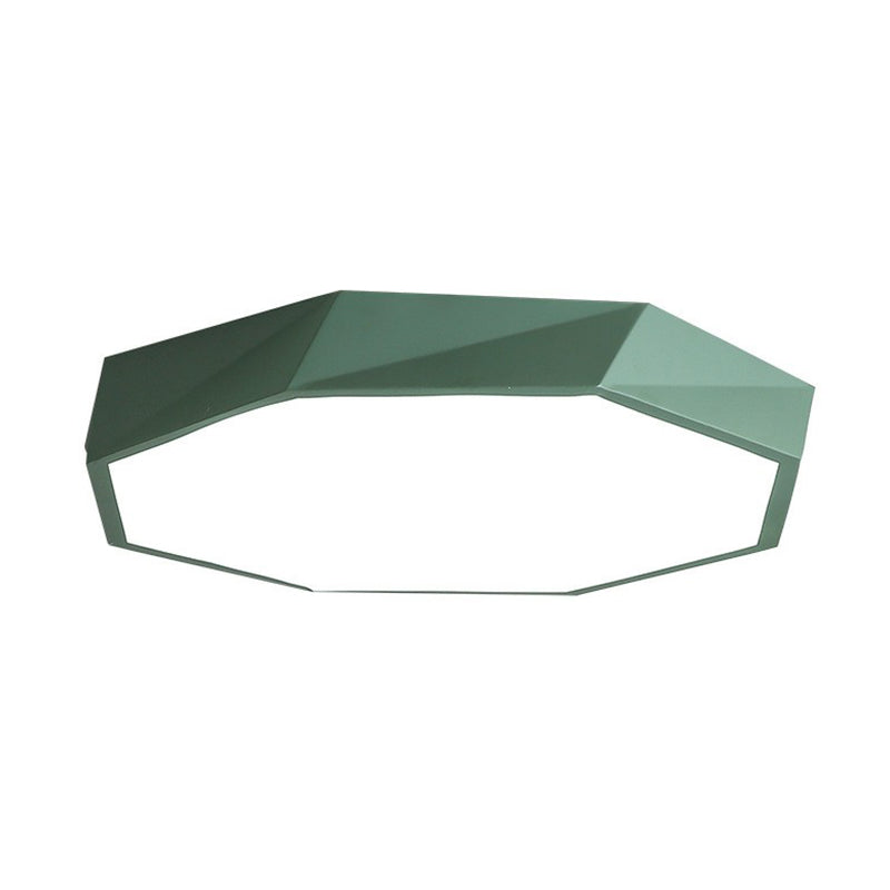 Octagonal Flush Ceiling Light Simplicity Acrylic Bedroom LED Flush Mount Lighting Fixture Clearhalo 'Ceiling Lights' 'Close To Ceiling Lights' 'Close to ceiling' 'Flush mount' Lighting' 2186889