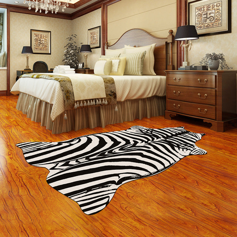 Unique Multi Color Casual Rug Polyster Animal Skin Patterned Area Rug Pet Friendly Anti-Slip Backing Rug for Home White Clearhalo 'Area Rug' 'Casual' 'Rugs' Rug' 2198782