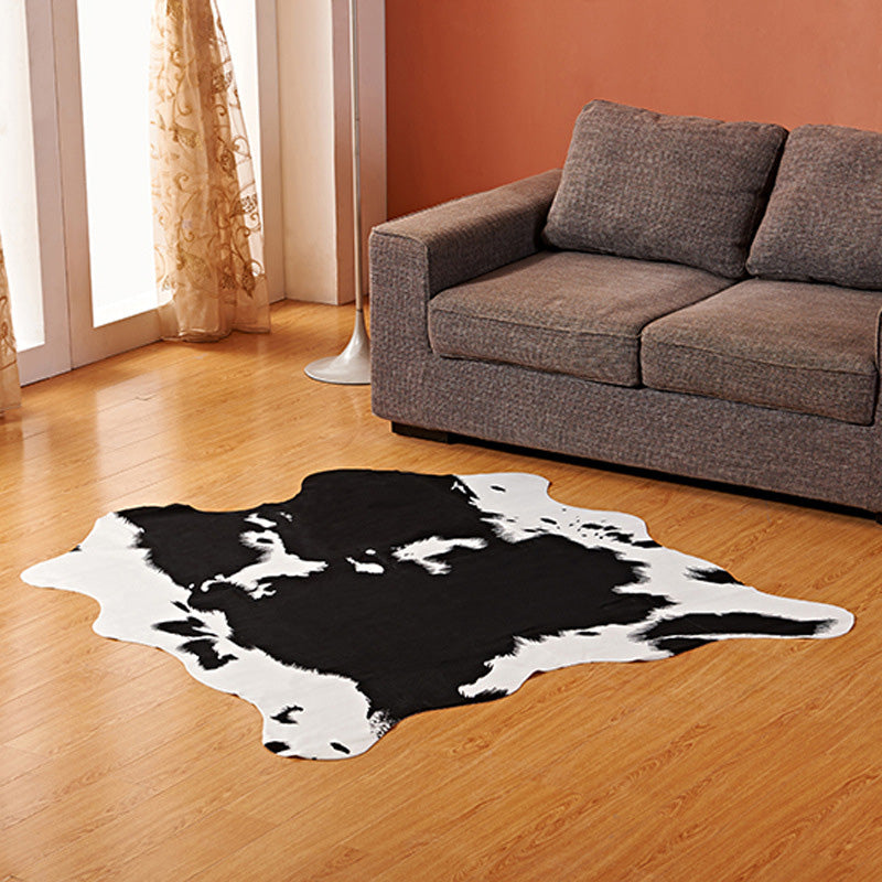 Minimalist Animal Skin Printed Rug Multi Colored Synthetics Carpet Stain-Resistant Easy Care Rug for Decoration White 4'8" x 5'3" Clearhalo 'Area Rug' 'Casual' 'Rugs' Rug' 2198797
