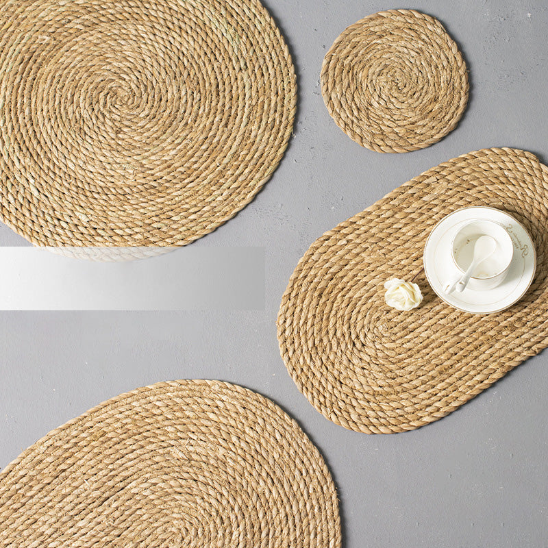 Rustic Solid Color Rug Yellow Flax Rug Easy Care Environmental Area Rug for Bedroom Clearhalo 'Area Rug' 'Rug' 2198817