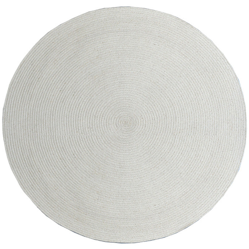 Country Living Room Rug Multi-Color Plain Rug Jute Handmade Natural Fiber Indoor Rug Grey Clearhalo 'Area Rug' 'Rug' 2198837