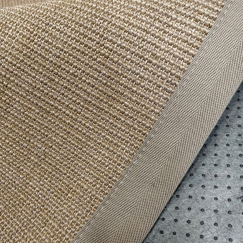 Japanese Solid Color Rug Multi Color Jute Rug Natural Fibers Non-Slip Backing Area Carpet for Living Room Clearhalo 'Area Rug' 'Rug' 2198849