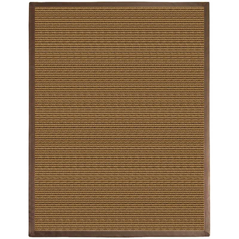 Japanese Solid Color Rug Multi Color Jute Rug Natural Fibers Non-Slip Backing Area Carpet for Living Room Dark Coffee Clearhalo 'Area Rug' 'Rug' 2198856