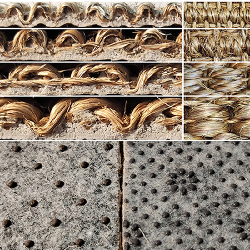 Multi-Color Rustic Rug Jute Plain Carpet Washable Natural Fiber Indoor Rug with Border for Home Decoration Clearhalo 'Area Rug' 'Rug' 2198892