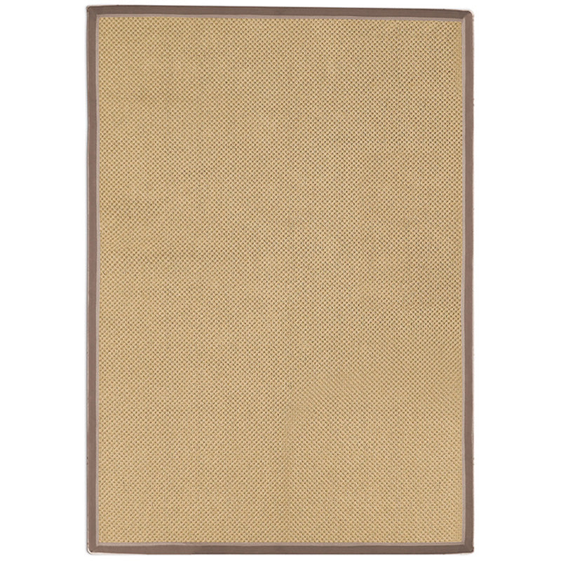 Multi-Color Rustic Rug Jute Plain Carpet Washable Natural Fiber Indoor Rug with Border for Home Decoration Clearhalo 'Area Rug' 'Rug' 2198893