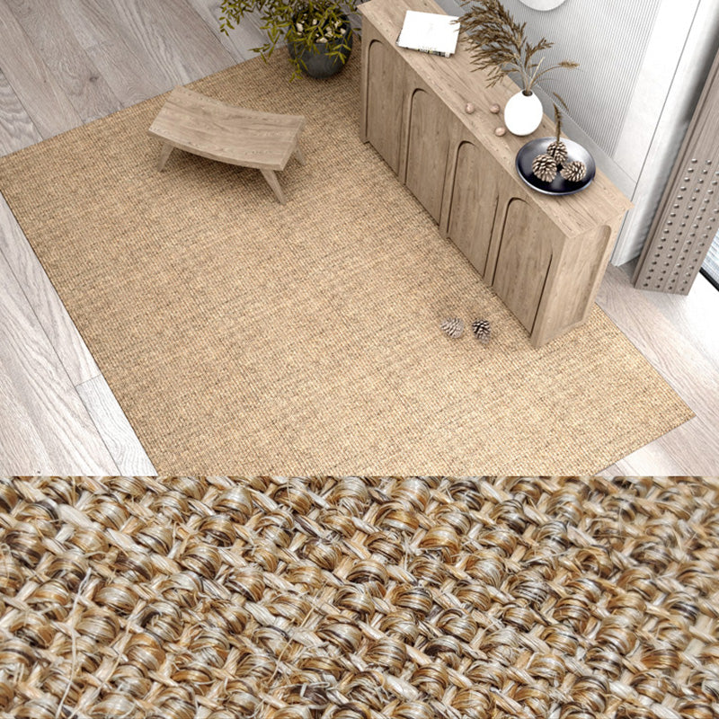 Designer Multicolor Japanese Rug Jute Plain Rug Anti-Slip Backing Natural Fiber Hand Twisted Area Rug for Bedroom Coffee Clearhalo 'Area Rug' 'Rug' 2198916