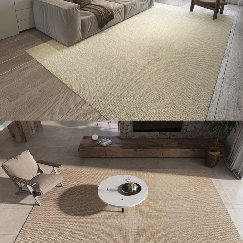 Designer Multicolor Japanese Rug Jute Plain Rug Anti-Slip Backing Natural Fiber Hand Twisted Area Rug for Bedroom Clearhalo 'Area Rug' 'Rug' 2198917