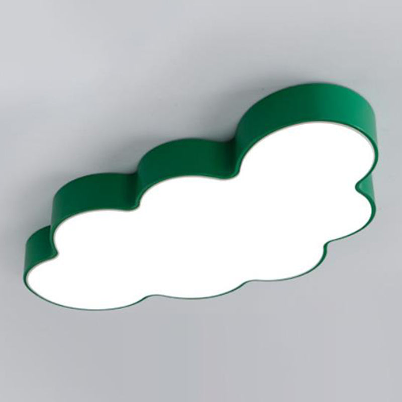 Cloud Kindergarten Flush Mount Lighting Metallic Kids Style LED Flush Mount Fixture with Acrylic Shade Clearhalo 'Ceiling Lights' 'Close To Ceiling Lights' 'Close to ceiling' 'Flush mount' Lighting' 2204223