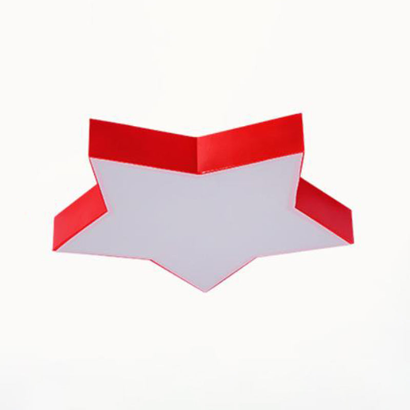 Simplicity Star LED Flush Mount Light Acrylic Child Room Ceiling Light Flush Mount Clearhalo 'Ceiling Lights' 'Close To Ceiling Lights' 'Close to ceiling' 'Flush mount' Lighting' 2204233