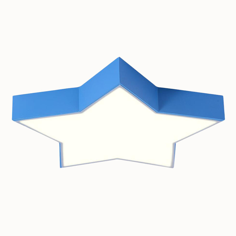 Simplicity Star LED Flush Mount Light Acrylic Child Room Ceiling Light Flush Mount Clearhalo 'Ceiling Lights' 'Close To Ceiling Lights' 'Close to ceiling' 'Flush mount' Lighting' 2204236