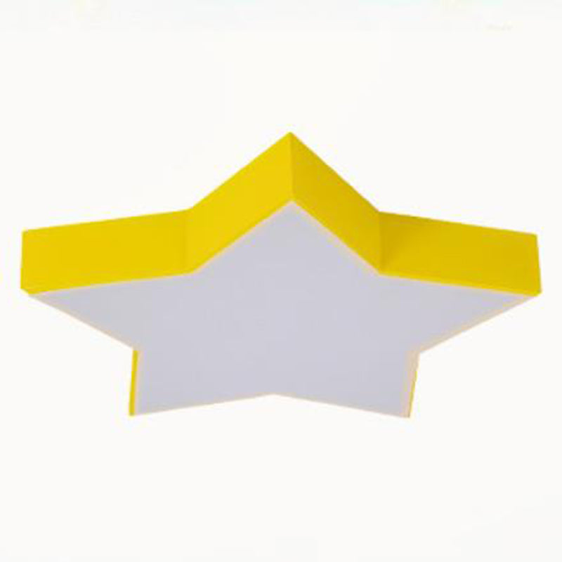 Simplicity Star LED Flush Mount Light Acrylic Child Room Ceiling Light Flush Mount Clearhalo 'Ceiling Lights' 'Close To Ceiling Lights' 'Close to ceiling' 'Flush mount' Lighting' 2204239