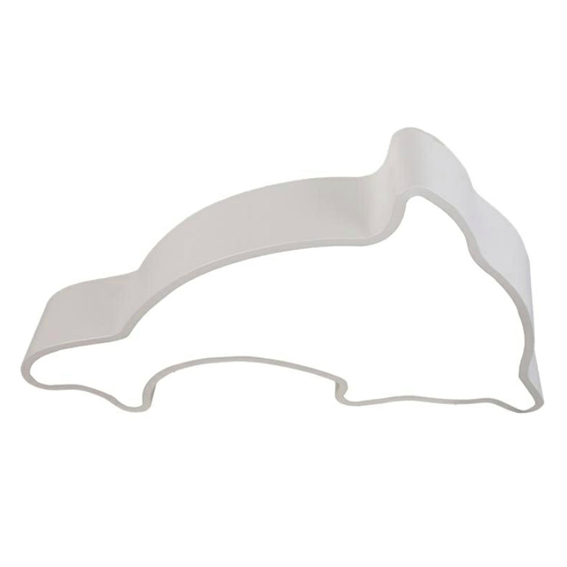 Dolphin Flush Light Minimalist Acrylic Kindergarten LED Flush Ceiling Light Fixture White Clearhalo 'Ceiling Lights' 'Close To Ceiling Lights' 'Close to ceiling' 'Flush mount' Lighting' 2204309