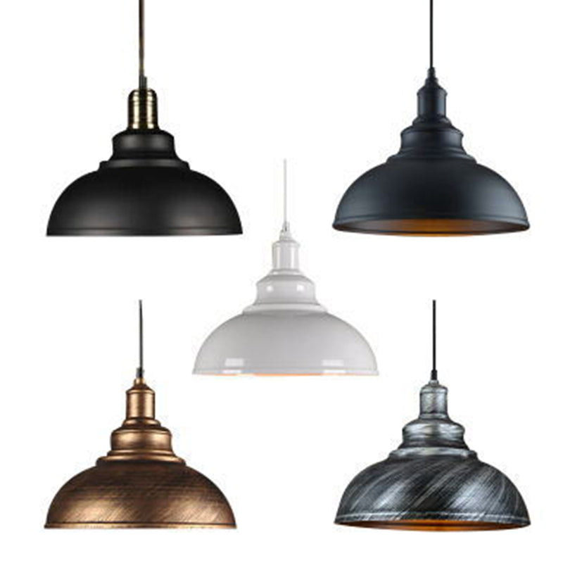 Vintage Pot Cover Hanging Lamp Single-Bulb Metal Lighting Pendant for Dining Room Clearhalo 'Art Deco Pendants' 'Black' 'Cast Iron' 'Ceiling Lights' 'Ceramic' 'Crystal' 'Industrial Pendants' 'Industrial' 'Metal' 'Middle Century Pendants' 'Pendant Lights' 'Pendants' 'Rustic Pendants' 'Tiffany' Lighting' 2204513