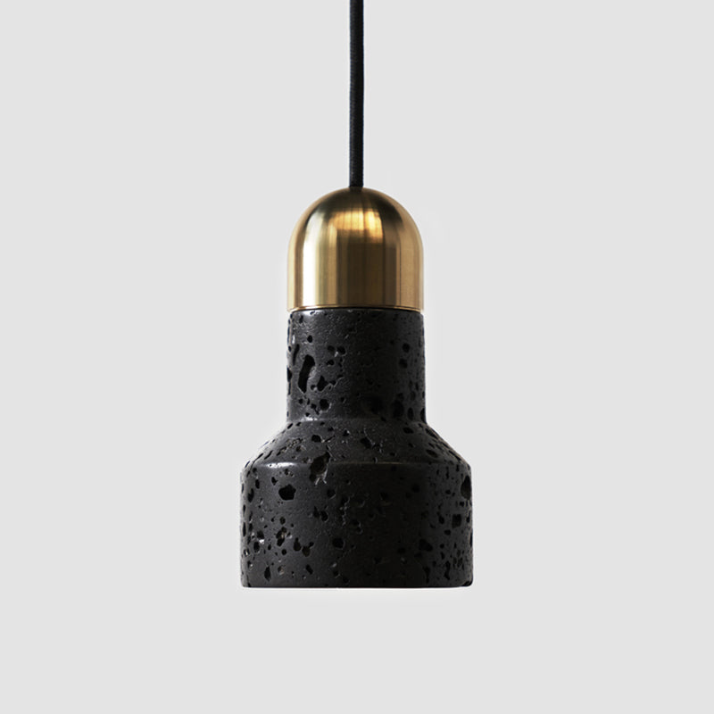 Nordic Flashlight Shaped Suspension Light Marble 1 Bulb Living Room Pendant Light Fixture Black A Clearhalo 'Ceiling Lights' 'Lighting' 'Pendant Lights' 2205310_496c2aa7-b9e7-4288-bc47-863e4e902bb5