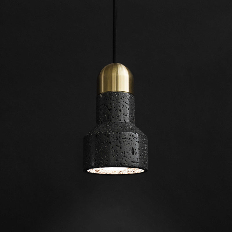 Nordic Flashlight Shaped Suspension Light Marble 1��Bulb Living Room Pendant Light Fixture Clearhalo 'Ceiling Lights' 'Modern Pendants' 'Modern' 'Pendant Lights' 'Pendants' Lighting' 2205314