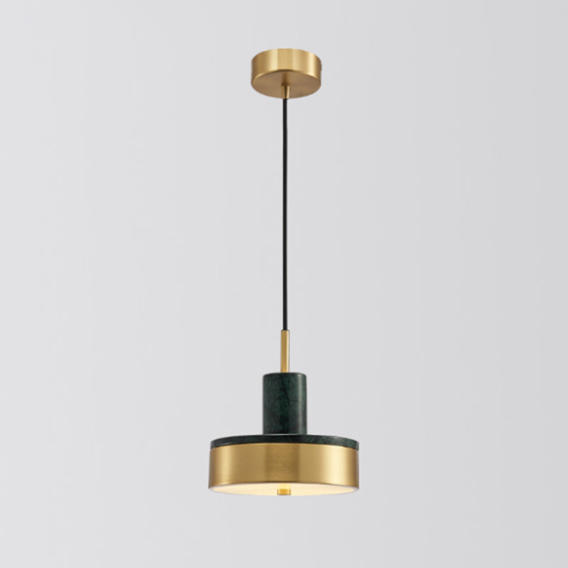 Shaded Dining Room Suspension Lighting Marble 1 Head Minimalistic Pendant Ceiling Light Green Round Clearhalo 'Ceiling Lights' 'Lighting' 'Pendant Lights' 2205341_6efca0da-60d3-412b-a02f-6aa0251650cc