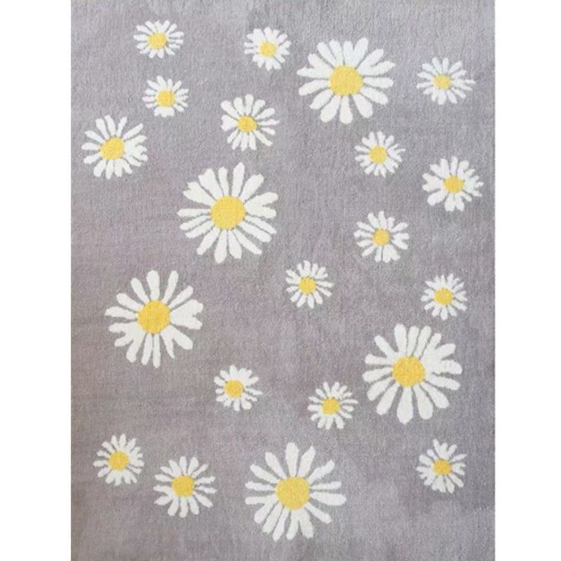 Multi Colored Childrens Room Rug Comfort Polka Dot Print Rug Cotton Blend Pet Friendly Washable Carpet Yellow Clearhalo 'Area Rug' 'Rug' 2208245